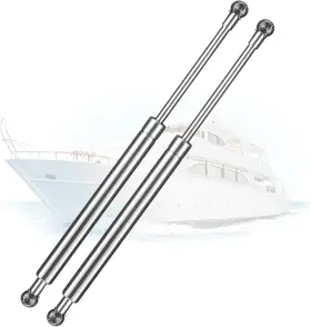 Ara-040289 Arana 15 Inch Stainless Steel Gas Struts 45lb For Boat Hatches And Camper Shells 2pcs