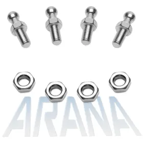 Ara-jt005 Arana 10mm Ball Studs Hardware 5/16 Inch -18 Thread X 5/8 Long Shank Screws
