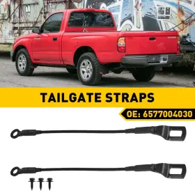 Xpd-wmlx-96351 Auxito New Rear Tailgate Cables Straps Set With Of Bolts 2 For 1995-2004 Toyota Tacoma