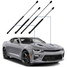 Basic-autoparts 13847159 For 1993-1997 Chevy Camaro 4 Pcs Hood Trunk Lift Supports Shock Struts