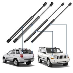 Basic-autoparts 13850343 For 2000-2005 Ford Excursion Qty 4 Hood And Rear Window Lift Supports Shock Struts