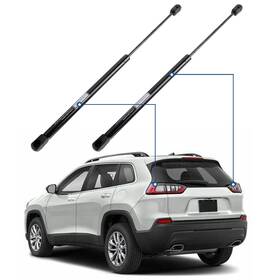 Basic-autoparts 13850347 For 2008-2012 Jeep Liberty Qty 2 Rear Window Glass Lift Supports Shocks Struts