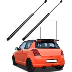 Basic-autoparts 13850352 For 2003-2008 Toyota Matrix Qty 2 Rear Glass Window Lift Supports Shocks Struts