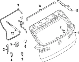 41-62-5-a74-5d1 Bmw Genuine Lift Gate