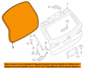 51767474449 Bmw Oem 16-18 X1 Lift Gate-body Weather Strip 51767474449 Bmw Oem 16-18 X1 Lift Gate-body Weather Strip