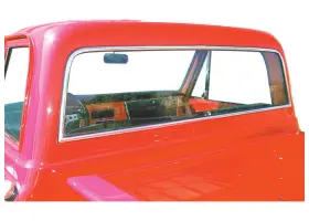 6772 Brothers Trucks Rear Window Trim Set - Large -stainless 6-pieces 6772 Brothers Trucks Rear Window Trim Set - Large -stainless 6-pieces