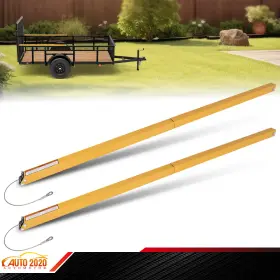 Cnnella02027012 Cnnella-69 Yellow 2 Sided Tailgate Utility Trailer Gate And Ramp Lift Assist System 350 Lbs