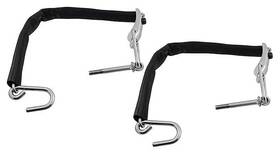 Dennis Carpenter Tr44456c 1957-87 Ford F-series Truck Tailgate Chains Stainless Steel Black Rubber