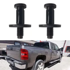 Dictorcoltd 550748573118 1 Pair Black Tailgate Door Latch Striker Bolt Set For Chevy Gmc Cadillac Hummer