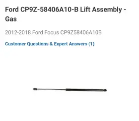 Cp9z-58406a10-b Ford Oem New Rear Right Or Left Liftgate Lift Support Cylinder Focus Cp9z-58406a10-b Ford Oem New Rear Right Or Left Liftgate Lift Support Cylinder Focus