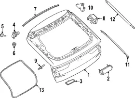 Lj8z-5840010-aaptm Ford Genuine Lift Gate
