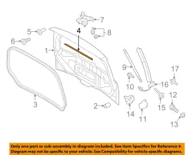 8a8z7443720b Ford Oem 09-16 Flex Liftgate Tailgate Hatch-seal