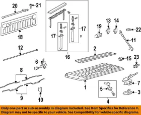 8c3z99402a68a Ford Oem 08-16 F-350 Super Duty Tail Gate-rod 8c3z99402a68a Ford Oem 08-16 F-350 Super Duty Tail Gate-rod