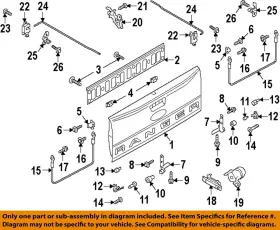 Kb3z2143001a Ford Oem 19-23 Ranger Tail Gate Gate-hinge Kb3z2143001a Ford Oem 19-23 Ranger Tail Gate Gate-hinge