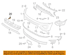 W714372s300 Ford Oem Lincoln Mkt Liftgate Tailgate Hatch-lower Gate Trim Clip