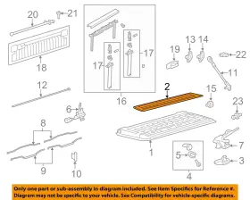 Yl3z9943121aa Ford Oem Tail Gate Tailgate Hatch-access Cover Panel