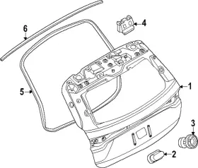 R2tz-5840110-a Ford Genuine Lift Gate