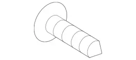 W702738-s424 Ford Genuine Pull Handle Screw
