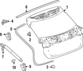 85074055 Gm Genuine Lift Gate