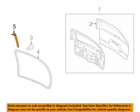 10309316 Gm Oem Lift Gate-weatherstrip Seal