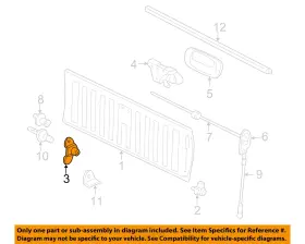 15078746 Gm Oem Tail Gate-hinge Right
