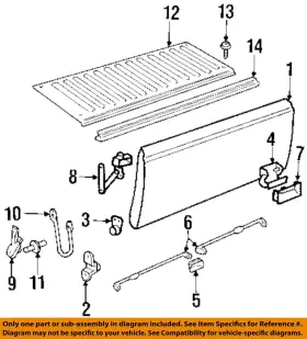 15521580 Gm Oem Tail Gate-hinge Right