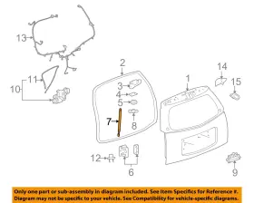 15872898 Gm Oem Cadillac 04-09 Srx Liftgate-lift Cylinder