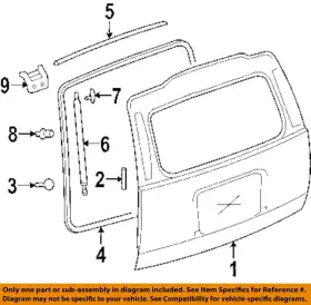 22845014 Gm Oem 07-14 Escalade Esv Lift Gate Hardware-upper Wstrip 22845014 Gm Oem 07-14 Escalade Esv Lift Gate Hardware-upper Wstrip