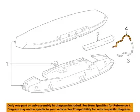 22894052 Gm Oem 15-20 Escalade Esv Lift Gate Spoiler-washer Hose