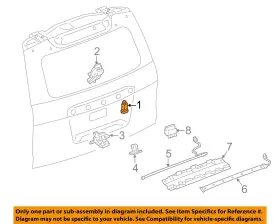 23485764 Gm Oem 15-23 Escalade Esv Lift Gate Lock Hardware-release Switch