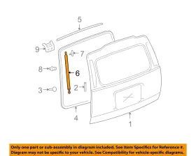 84360923 Gm Oem 07-14 Escalade Esv Lift Gate Hardware-support Cylinder