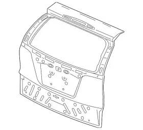 68100-t1w-a92zz Honda Genuine Tail Gate Comp Dot