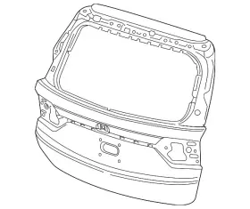 68100-thr-a12zz Honda Genuine Tailgate