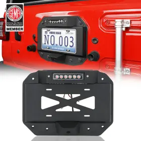 Mmr.30013 Hooke Road Spare Tire License Plate Relocation Kit With Light Fit Jeep Wrangler Jl 2018-2024 Mmr.30013 Hooke Road Spare Tire License Plate Relocation Kit With Light Fit Jeep Wrangler Jl 2018-2024