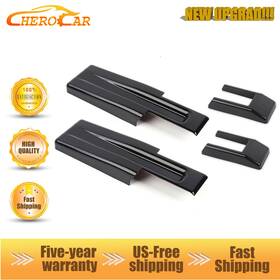 Hthe Hthe20050705kdfg428 For Jeep Tj Wrangler Tailgate Hinges Covers Trim Decor Set Black 2004 2005 2006