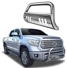 0560c Leadzm 3 Inch Bull Bar Push Bumper Grille Guard For 08-21 Toyota Tundra/sequoia