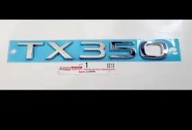75441-0e180 Lexus 24 26 Nx300 Nx Rear Liftgate Trunk Emblem Logo Chrome Oem New