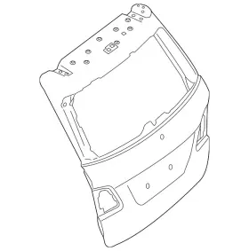 166-740-50-00 Mercedes-benz Genuine Lift Gate