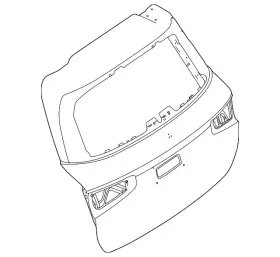 167-740-38-00 Mercedes-benz Genuine Lift Gate