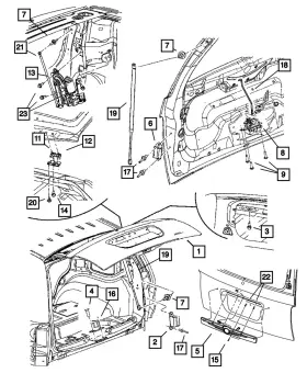 06508124aa Mopar Genuine Nut 6508124aa