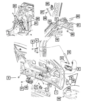 5101923ag Mopar Genuine Lift-gate Package