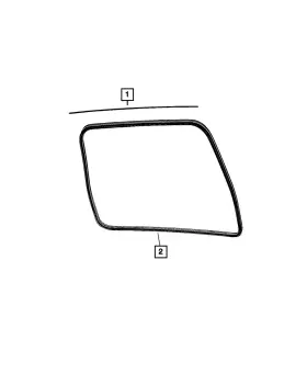 68343373aa Mopar Genuine Lift-gate Seal