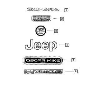 68472849aa Mopar Genuine Front Fender Nameplate