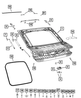 68690293af Mopar Genuine Lift-gate Panel