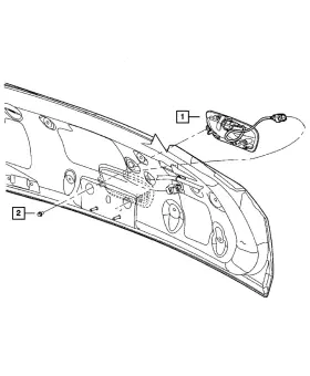Ue14xwgaf Mopar Genuine Lift-gate Handle