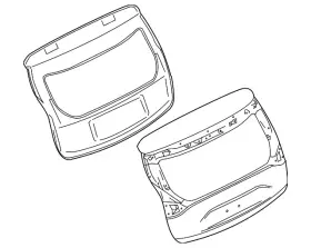 90100-5aa7b Nissan Genuine Lift Gate