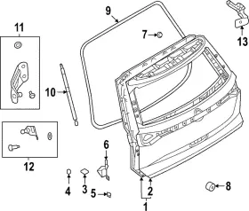 90100-6ta1b Nissan Genuine Door - Back