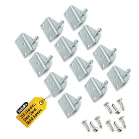 Pro Chutes 740931855279 10mm Ball Stud Mounting Angled Silver Bracket For Gas Struts - Heavy