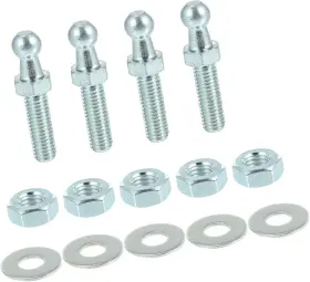 Repairock 240710007146 10mm Car Strut Ball 5/16-18 Thread 1 Inch Long Shank With Hardware Lock Nuts