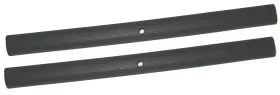 P5472-17225-bc Reproduction Black Tailgate Chain Covers 1954-72 Chevy Stepside Pickup Truck